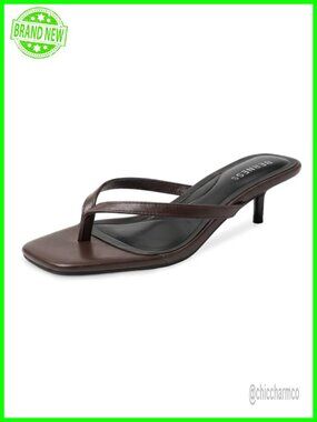 1.5-Inch Kitten Heel Flip Flop Sandals with Memory Foam Insole
